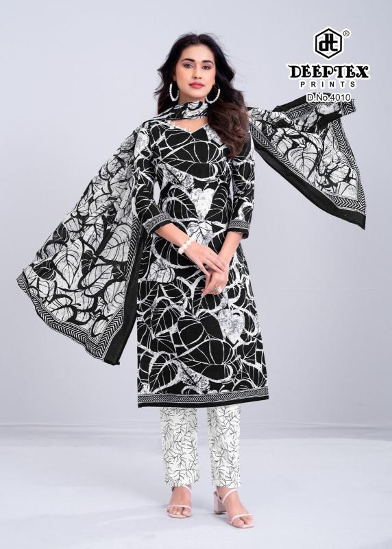 Deeptex aaliza b & w vol-4 wholesale kurti single piece